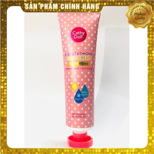 Kem chống nắng dưỡng trắng da Cathy Doll L- Glutathione Magic Cream SPF50 PA+++ 60ml | BigBuy360 - bigbuy360.vn