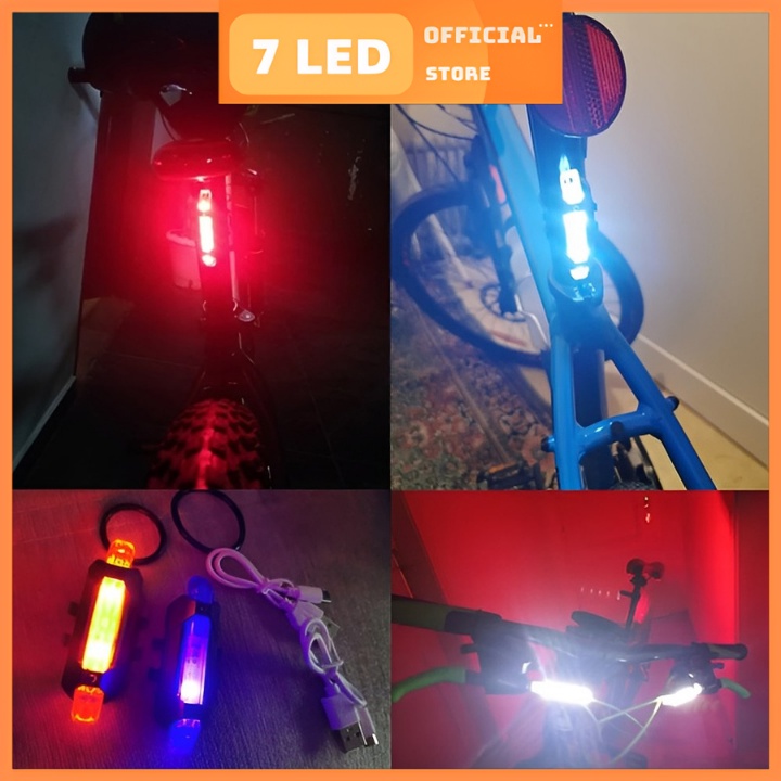 Đèn báo hiệu, đèn LED thả diều và gắn đuôi xe đạp LED cổng sạc USB