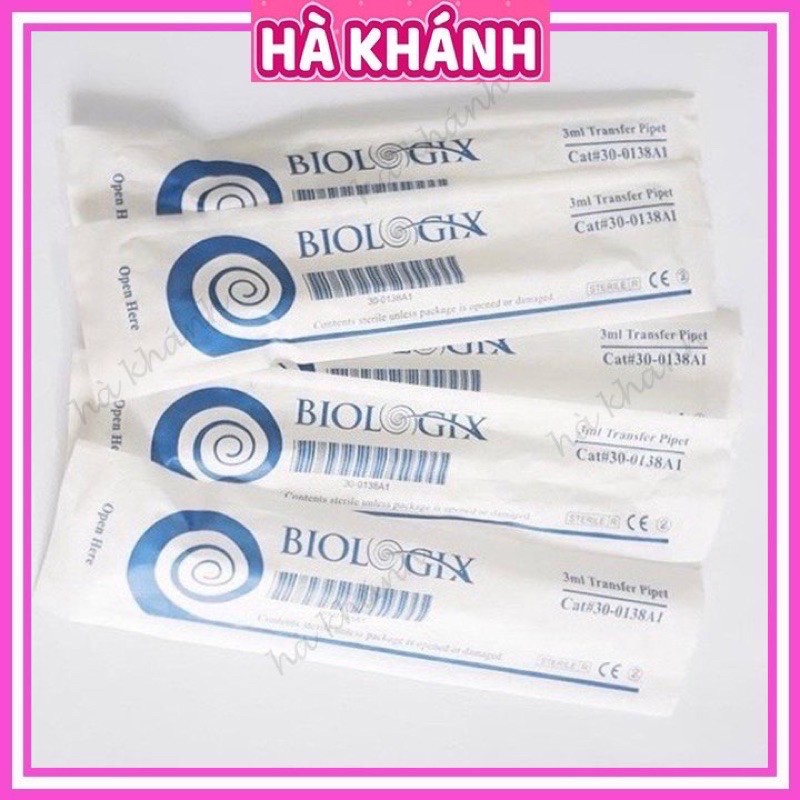 50 Ống hút sữa tiệt trùng Biologix/ Bioseen 3ml nhập khẩu Mỹ