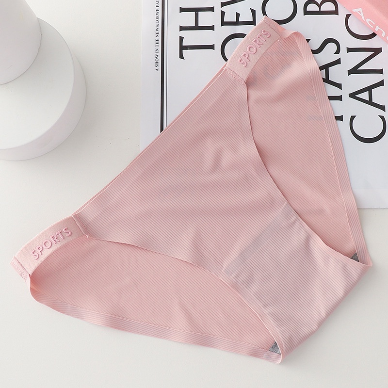 Quần lót dây vải su tăm xịn mịn Sports in nổi màu pastel hàng Thái