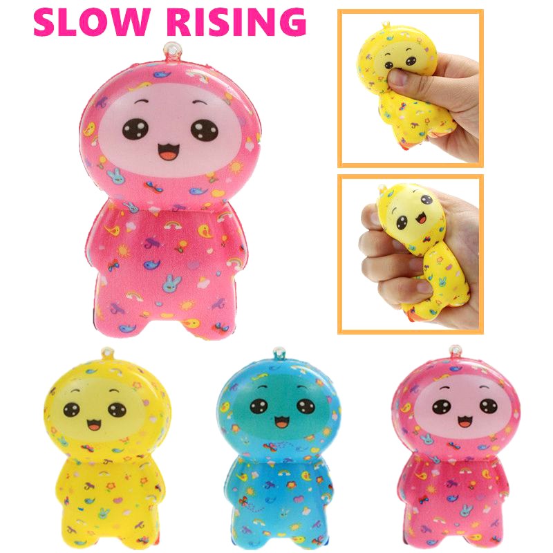 ✨Big head doll✨ Kawaii Squishy Slow Rising Simulation Slow Rebound squeeze Stress Reliever Toy