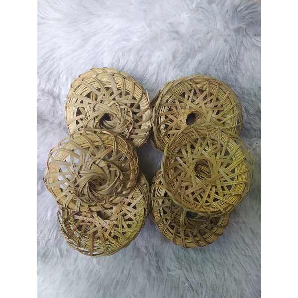 Rế tre lồng chim cu gáy, decor trang trí size 10cm