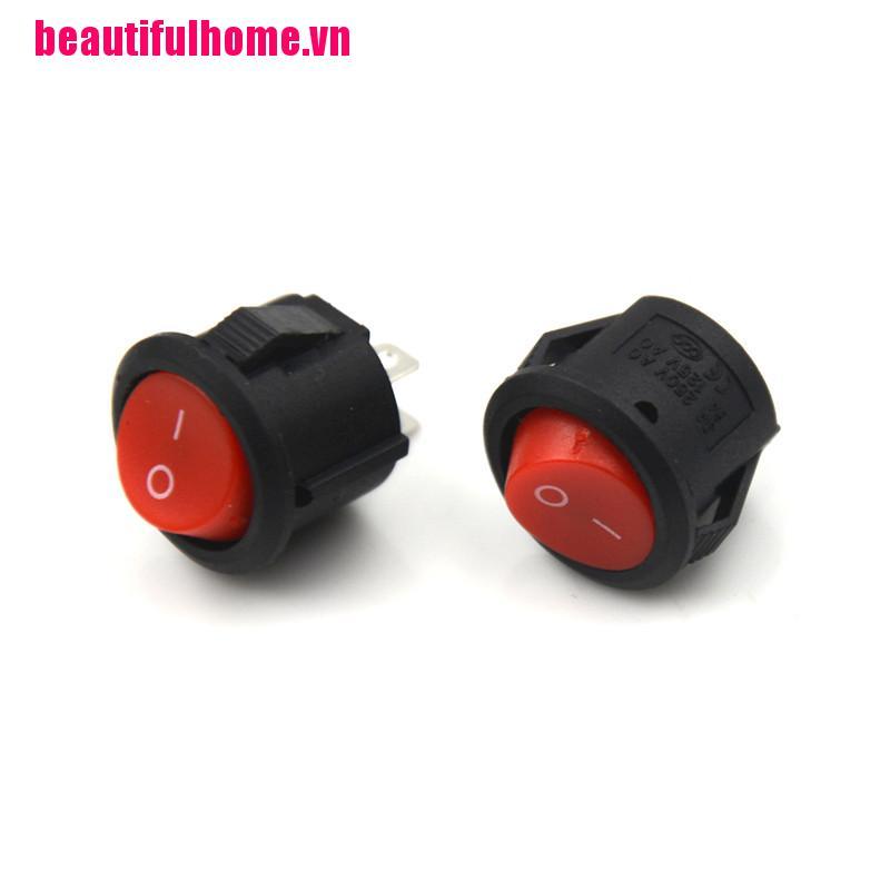 Bộ 10 Công Tắc On-Off 2 Pin Tròn 16mm 3a /