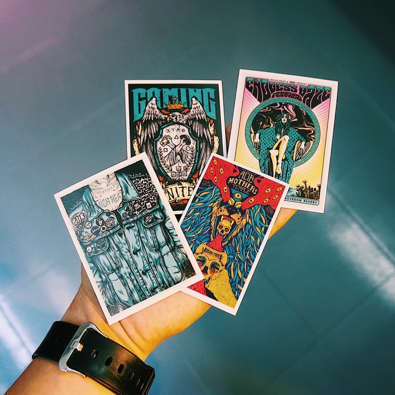 Sticker Mix chống nước, hình dán mũ bảo hiểm, dán xe, điện thoại, laptop – Nghiện Sticker