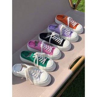 🥑HÀNG ORDER🥑(VID THẬT) giày thể thao đế dày có thể đi được 2 kiểu phong cách nữ sinh Nhật Bản 2021