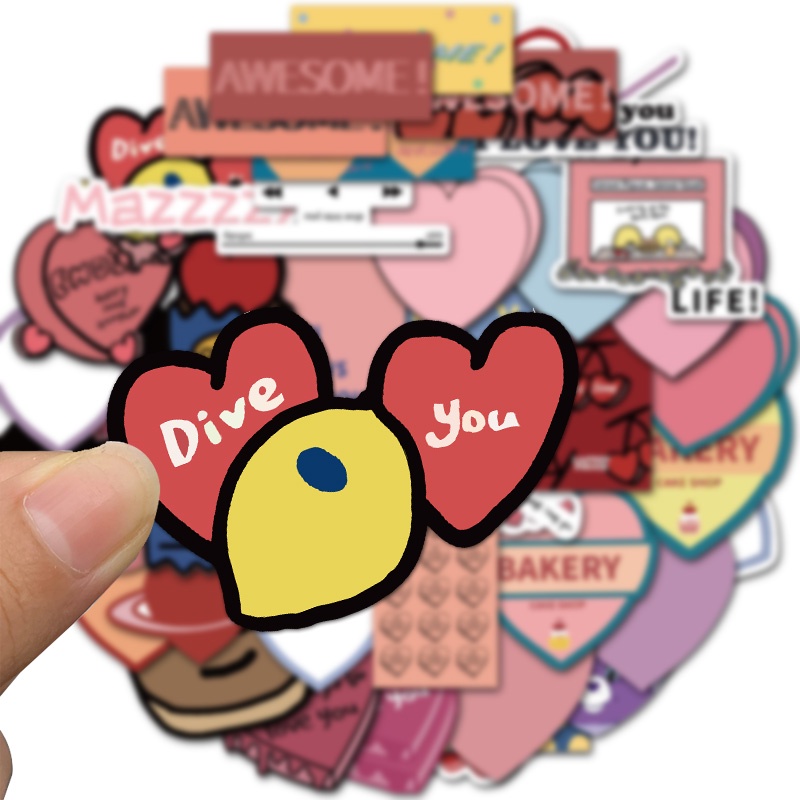 Bộ 10/44 Miếng Dán Hình Hoạt Hình Chống Thấm Nước