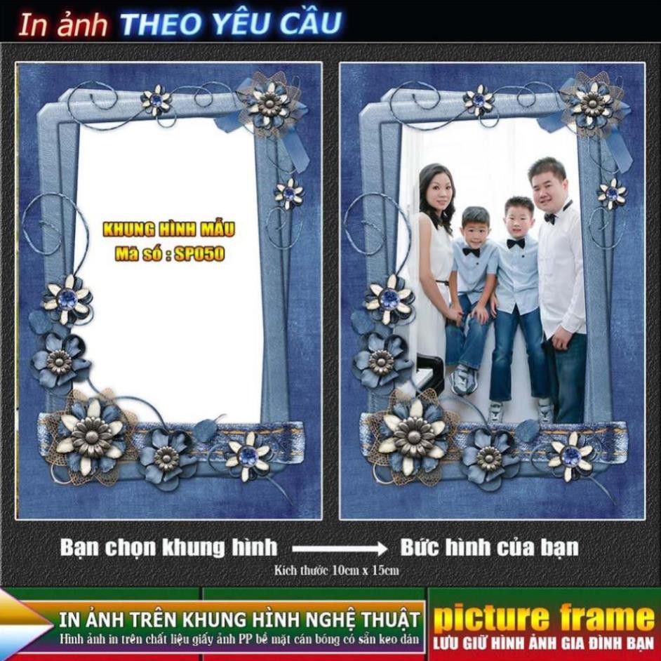 [IN ẢNH THEO YÊU CẦU] - lồng ghép ảnh vào khung hình nghệ thuật. Kích thước 10x15cm.