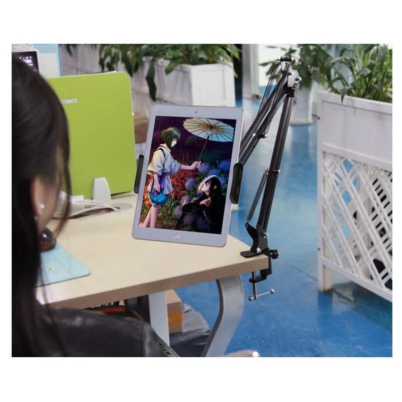 [RẺ NHẤT] Giá Đỡ Điện Thoại, Ipad Xem Phim Kẹp Đầu Giường, Bàn Loại 1  (4.8inch -&gt; 10inch)