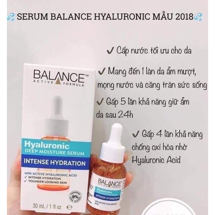 SERUM CẤP ẨM BALANCE ACTIVE FORMULA HYALURONIC 554 YOUTH