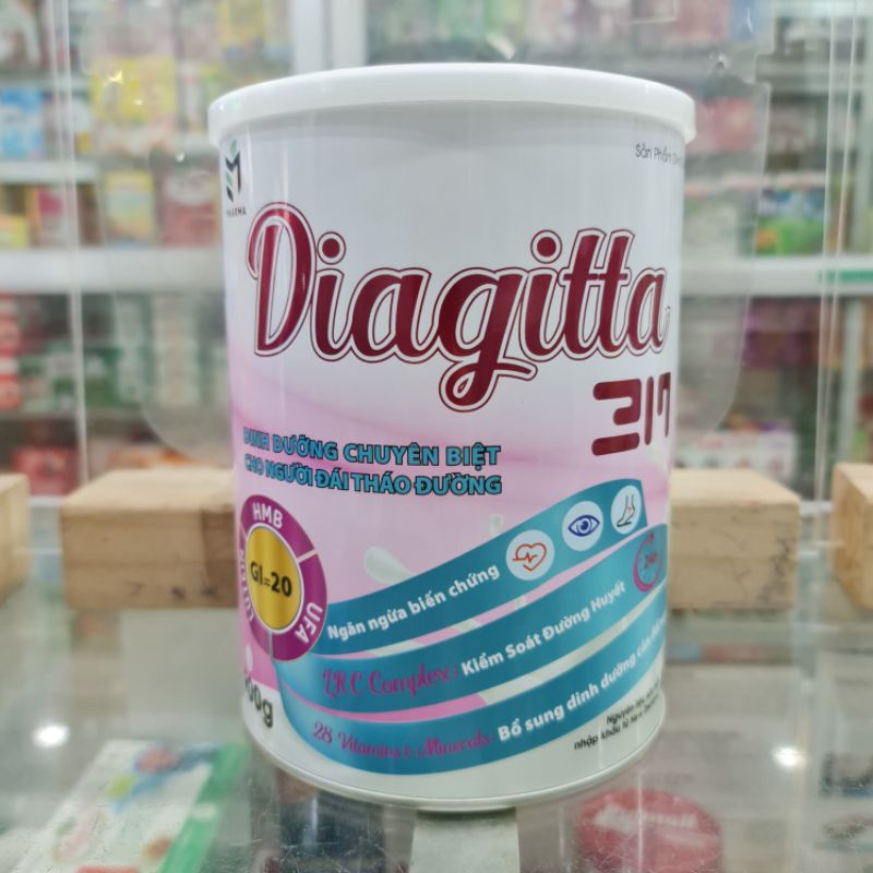 Sữa tiểu đường Diagitta 3M⚡Nguyên liệu New Zealand⚡Hộp 400g và 900g giúp bổ sung dinh dưỡng cho người tiểu đường