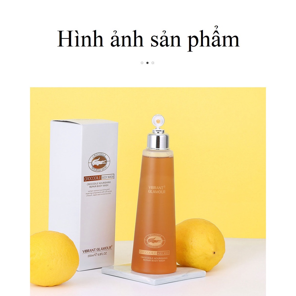 Sữa Tắm Hết Mụn, Cánh Tay, Cơ Thể Làm Trắng Mịn Da VIBRANT GLAMOUR Dưỡng Ẩm Chăm Sóc Phục Hồi Da 200ml