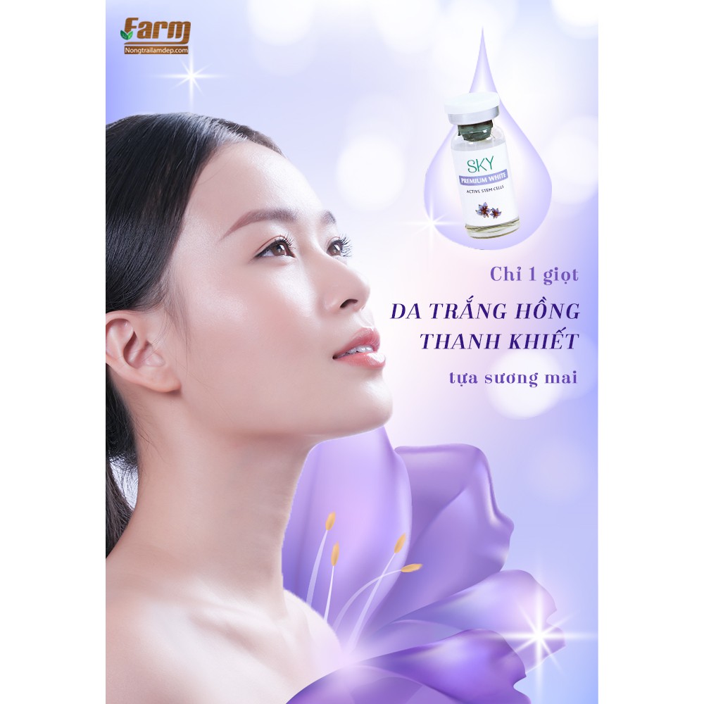 Siêu Serum Nhụy Hoa Nghệ Tây SKY + Tặng 5 Mask Farm Skin Hoặc Tẩy Tế Bào Chết Gạo | BigBuy360 - bigbuy360.vn