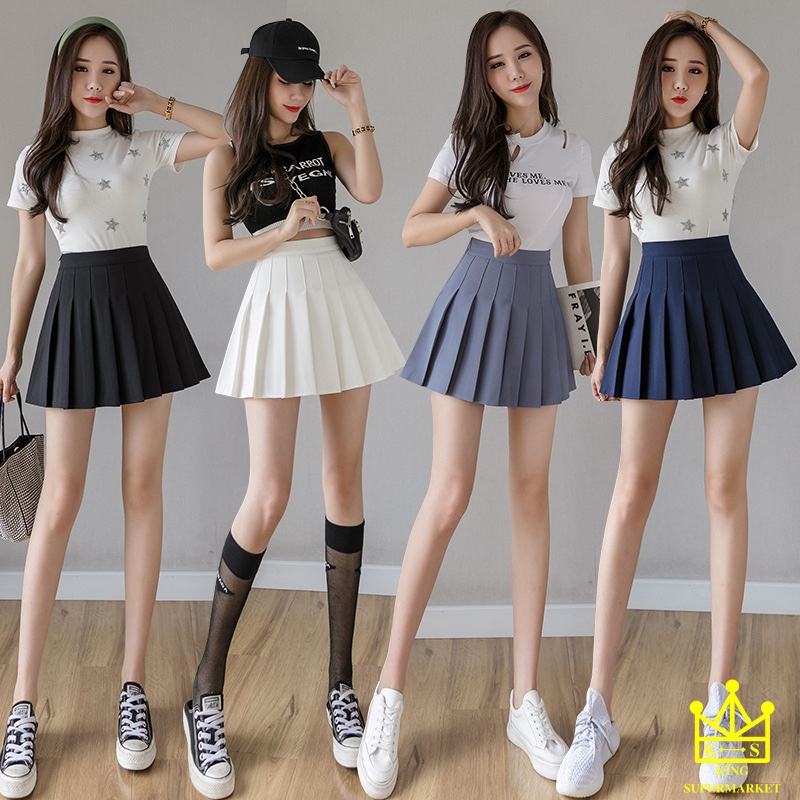 Chân váy xếp ly Tennis dáng ngắn chân váy lung cao chất vải tuyết mưa