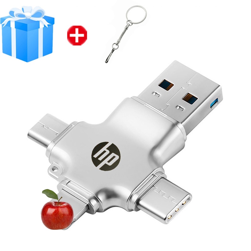 Usb 3.0 OTG HP 4 Trong 1 1TB 512GB 256GB 64GB Cho ĐiệN ThoạI MáY TíNh BảNg / Android / PC