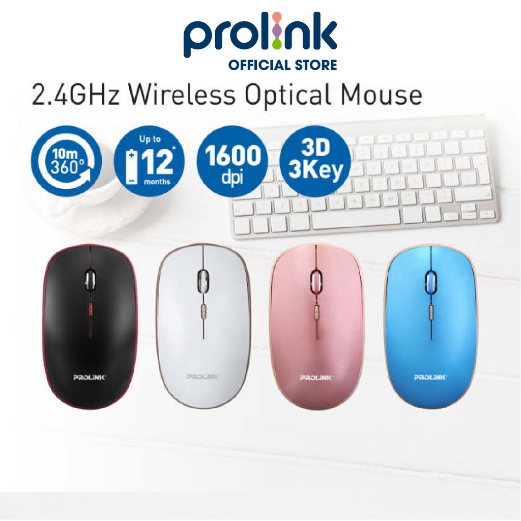 [Mã BMBAU50 giảm 7% đơn 99K] Chuột Không Dây Wireless Laptop Cao Cấp Giá Rẻ PROLiNK 6006 - Bảo Hành 12 Tháng