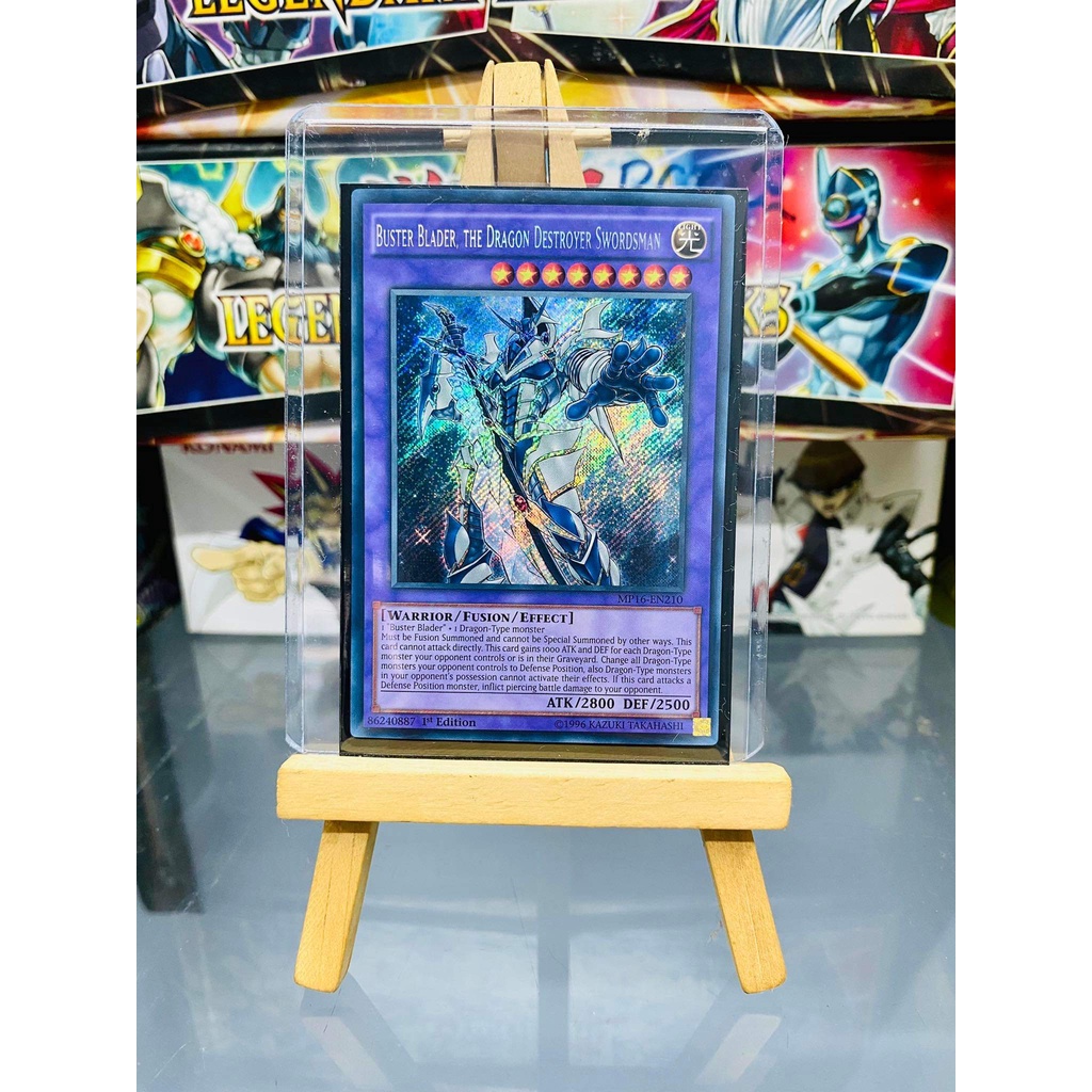 Lá bài thẻ bài Buster Blader, the Dragon Destroyer Swordsman – Secret Rare - Tặng bọc bài nhựa bảo quản