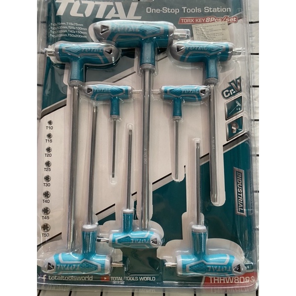 BỘ 8 CHÌA LỤC GIÁC BÔNG TAY CẦM CHỮ T