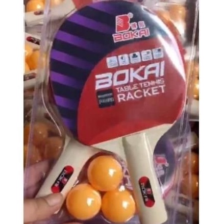 Bộ 2 vợt bóng bàn BOKAI BK 16 -Tặng kèm 3 quả bóng ( Hàng đẹp )