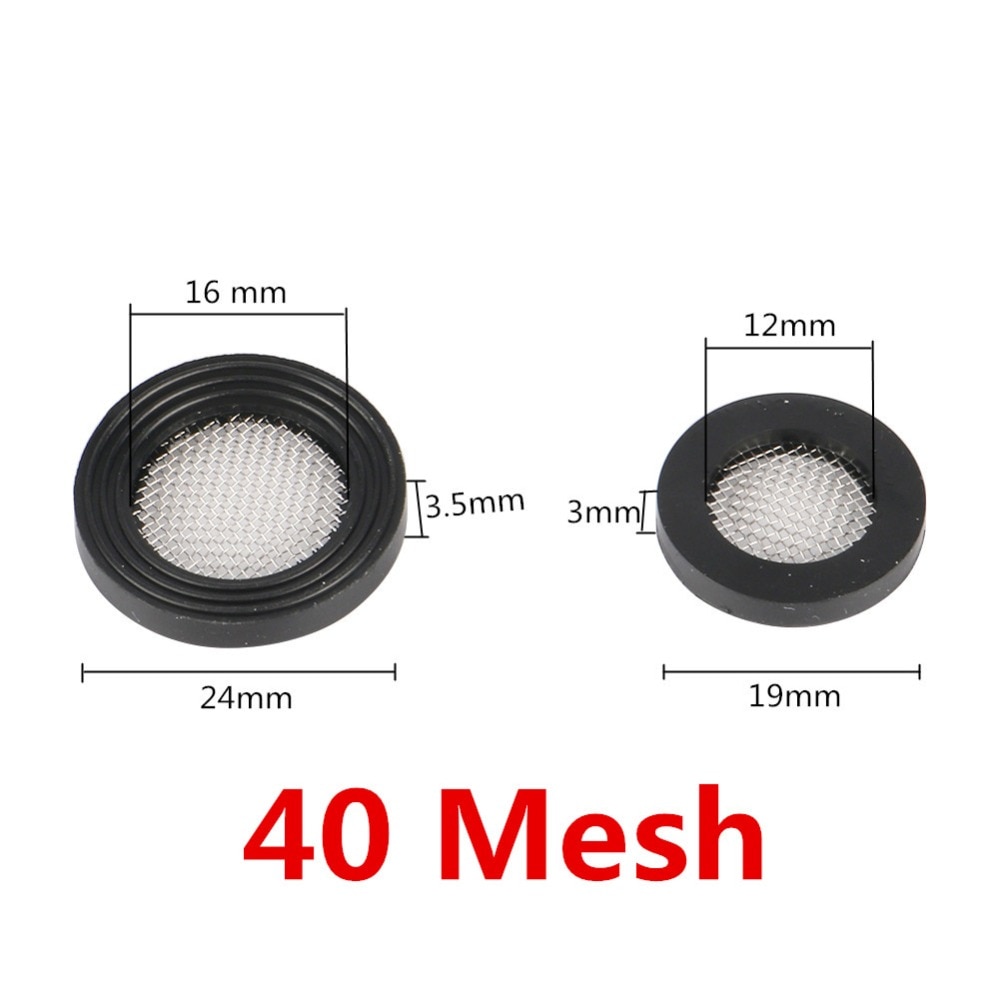 Set 10 Bộ Lọc Ống Cao Su Bằng Thép Không Gỉ + Lưới Lọc Van Lọc 1 / 2 "3 / 4" 40 debris
