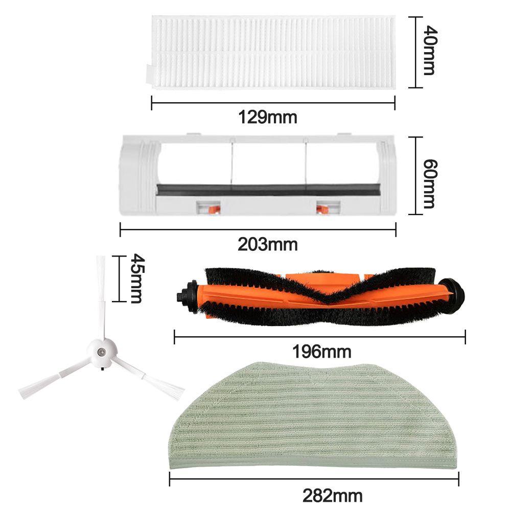 Tấm Lọc Hepa Kèm Chổi Bên Chuyên Dụng Cho Robot Hút Bụi Ecovacs Deebot Mop