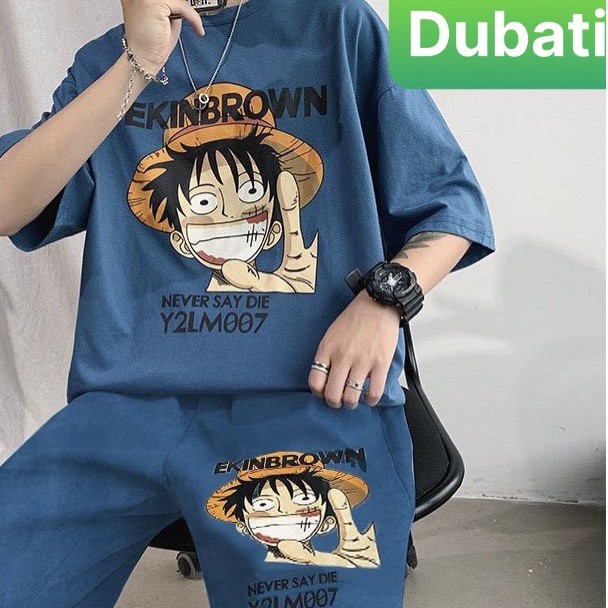 ĐỒ BỘ THỂ THAO ONEPICE HOẠT HÌNH SIÊU MỚI HOT, ĐỒ BỘ NAM, SET ĐỒ BỘ CHẤT VẢI THOÁNG MÁT- DUBATI FASHION