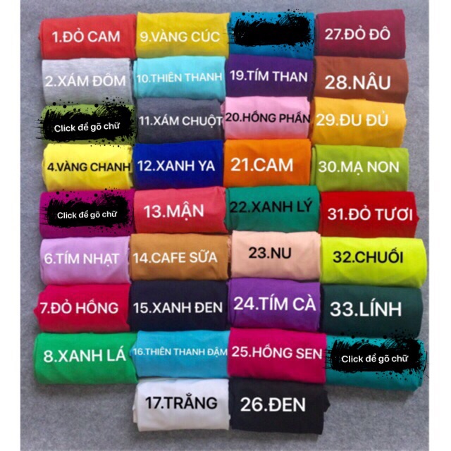 Áo thun trơn cổ tròn [ thun cotton dẻo không xù xì ]