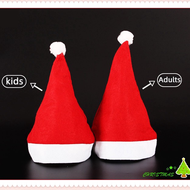 GYGB HSFE Mũ giáng sinh màu đỏ kiểu ông già Noel cho người lớn và trẻ em 25 21