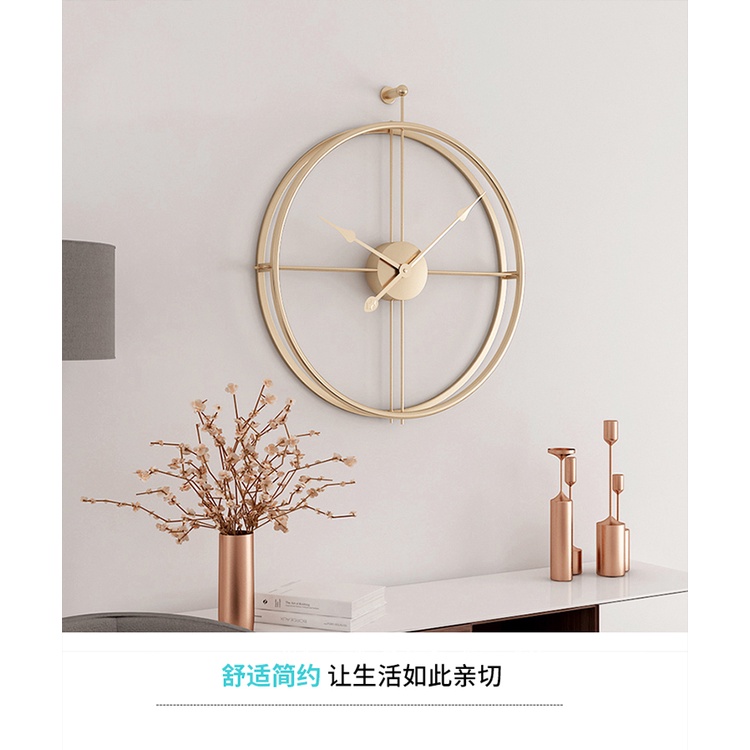 Đồng hồ trang trí không số mạ vàng, đồng hồ treo tường decor trang trí không gian nhà đơn giản hiện đại DH2042