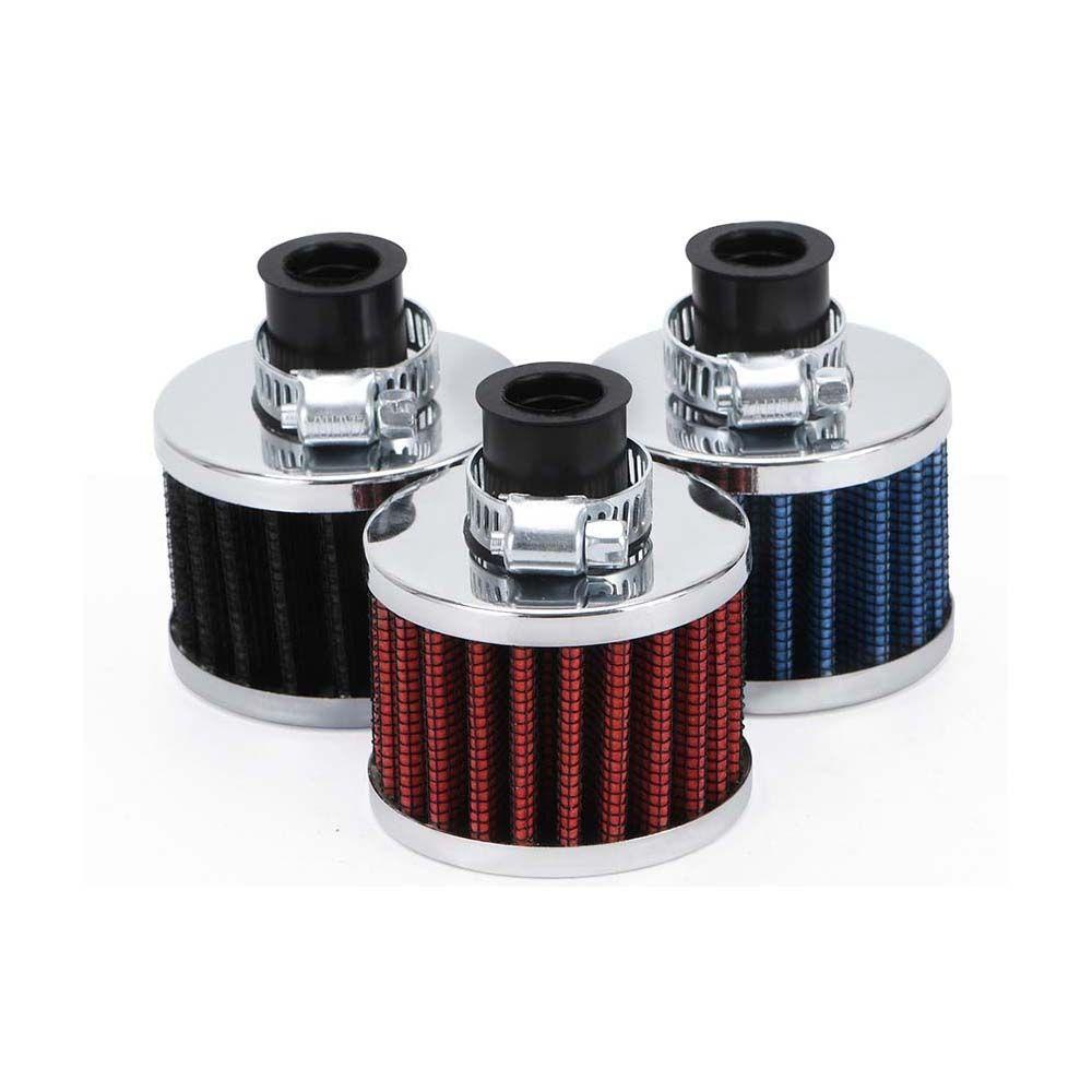 Bộ Lọc Khí Mini 12mm Kèm Vỏ Bọc Đầu Nấm Chuyên Dụng Cho Xe Hơi / Xe Máy