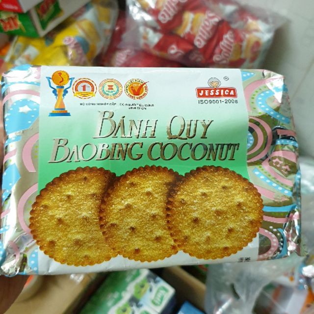 Bánh quy COCONUT CRACKER JESSICA 178g - Bánh quy dừa bạc