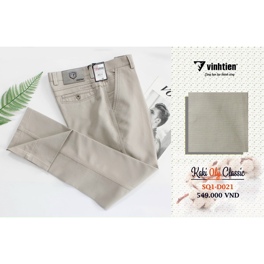 Quần Kaki Trung Niên 0ly Classic Vĩnh Tiến 549