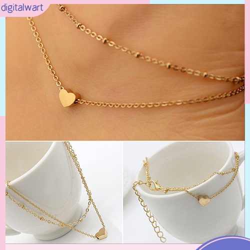 Lắc chân hình trái tim xinh xắn dành cho nữ
