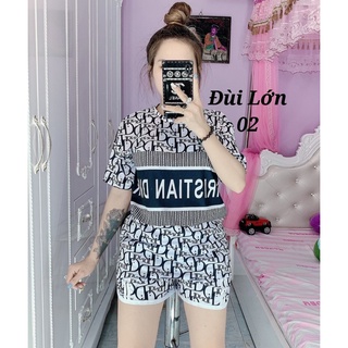 Set Ngố 3D Mickey Hồng Thun Lạnh( quần có túi )
