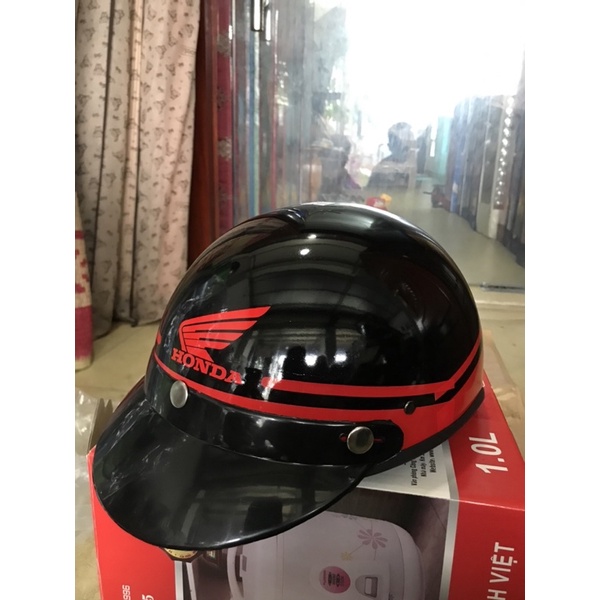 Mũ bảo hiểm Honda, yamaha nửa đầu có kính,có lưỡi