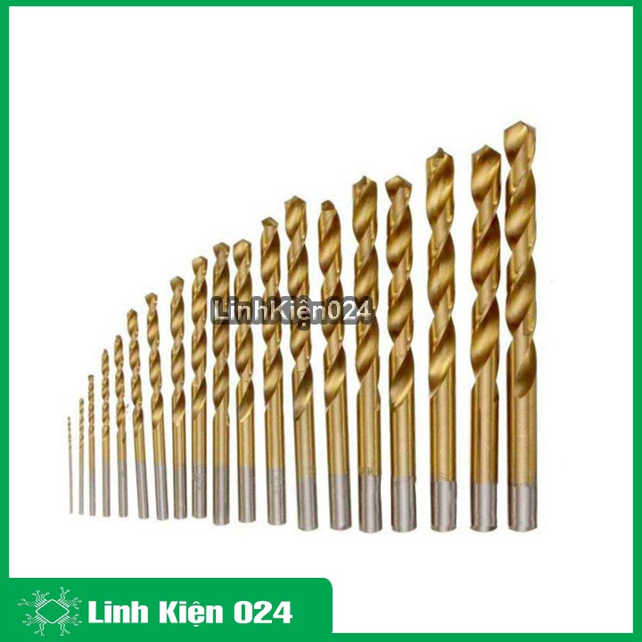 Bộ Mũi Khoan 19 Mũi Vàng Từ 1mm-10mm