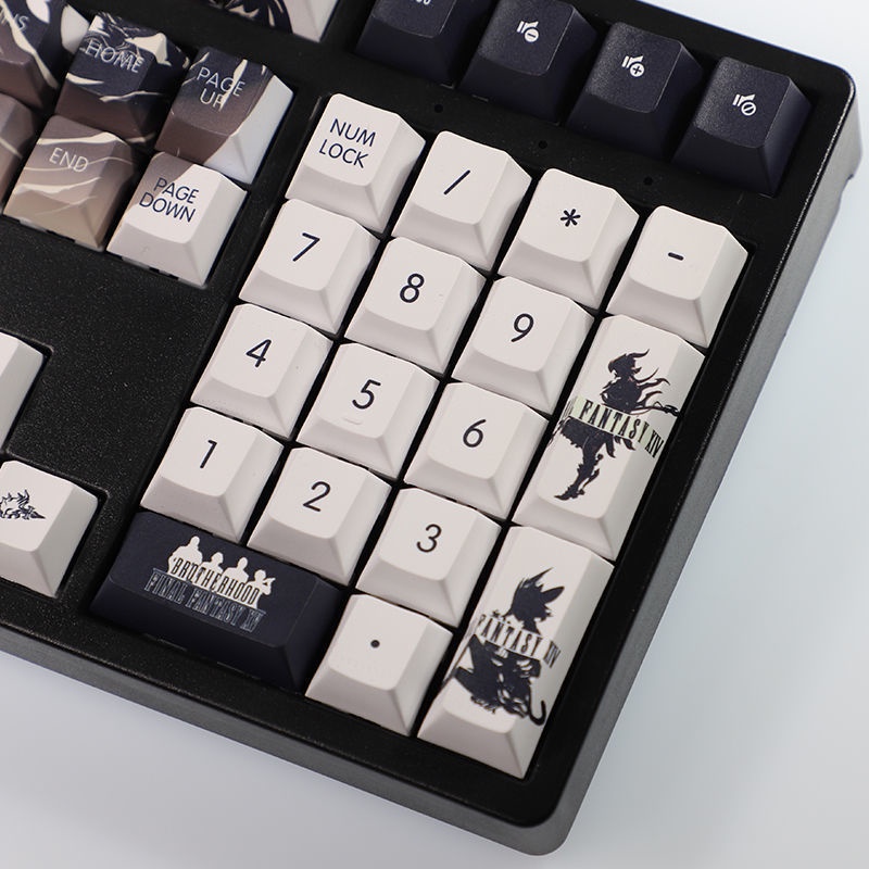 Keycap của Final Fantasy Cherry Hồ sơ trò chơi FF14 chủ đề Keycap PBT Dye thăng hoa bàn phím cơ học keycap 108 phím