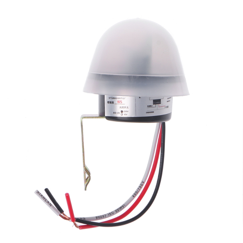 youyo*Công Tắc Đèn Đường Cảm Biến Tự Động Dc Ac 220v 10a