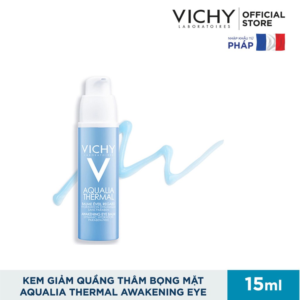 Kem Dưỡng Ẩm Giảm Quầng Thâm Bọng Mắt Vichy Aqualia Thermal Awakening Eye 15ml