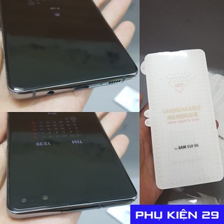 [Samsung S10/S10 5G] Dán dẻo FULL màn + lưng PPF