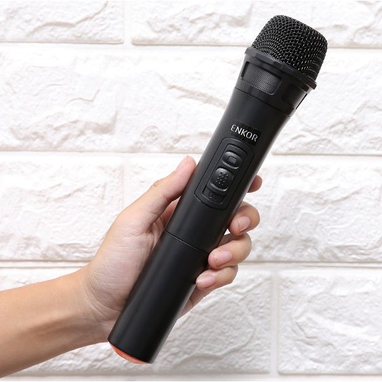 Loa Kéo Bluetooth Karaoke Enkor L1218K Đen 16W Đầu AUX in - Chính hãng, BH 12 tháng