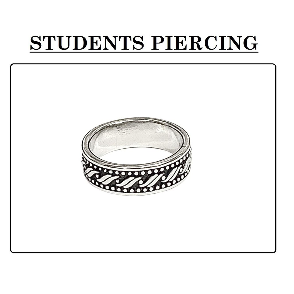 NHẪN THÉP KO GỈ - NHẪN MAN NỮ HỌA TIẾT HOA VĂN BOHO CÁ TÍNH