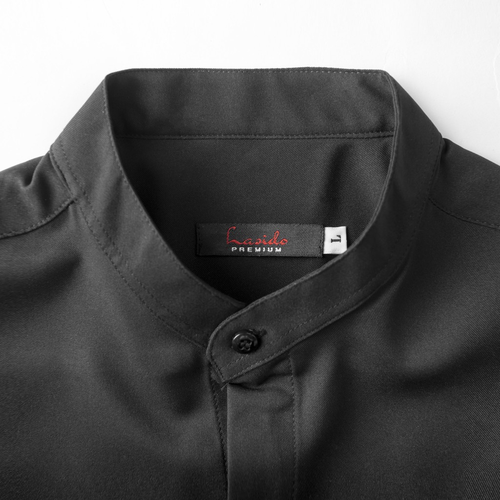 Áo sơ mi trơn dài tay cổ tàu LADOS - 1740 phong cách Hàn Quốc chất mềm mịn thấm hút mồ hôi | BigBuy360 - bigbuy360.vn