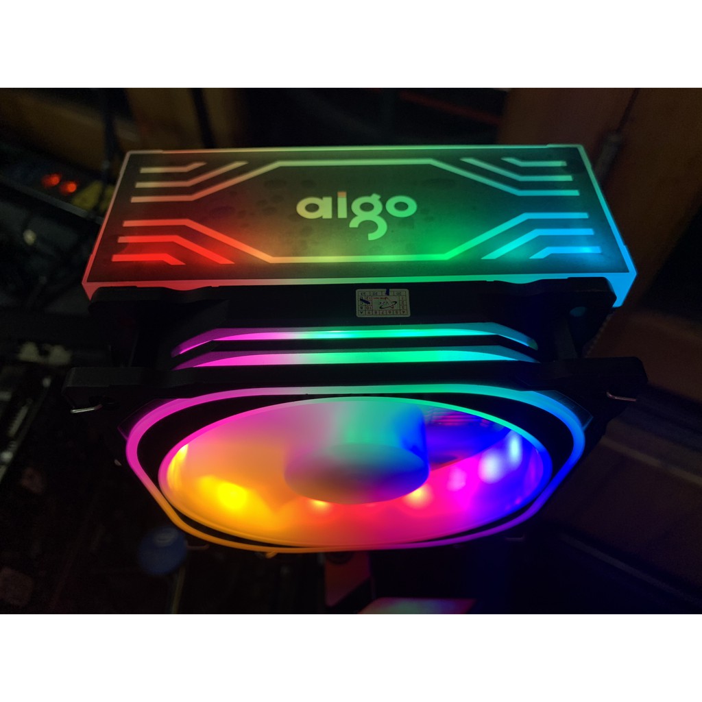 Quạt tản nhiệt Aigo L8 Led RGB chính hãng