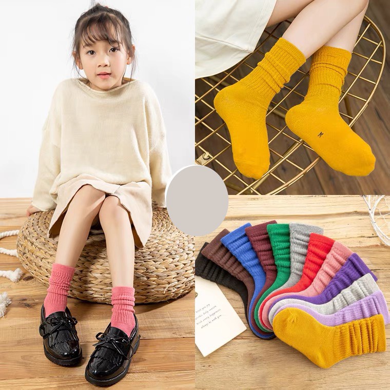Tất len cao cổ cho bé 𝑭𝒓𝒆𝒆𝒔𝒉𝒊𝒑Set 4 đôi nhiều màu sắc