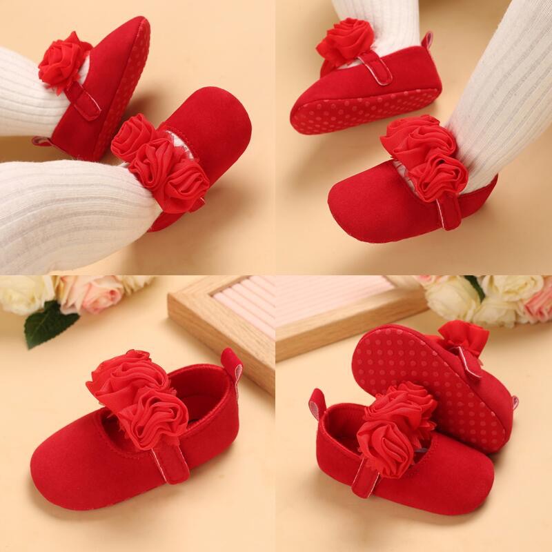 Giày Sneaker Tập Đi Đế Mềm Chống Trượt Cho Bé Gái