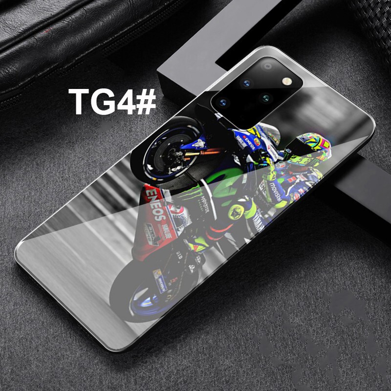 Ốp lưng kính cường lực họa tiết valentino rossi vr 46 cho Samsung Galaxy A70 A60 A50 A40 A30 A20 A10