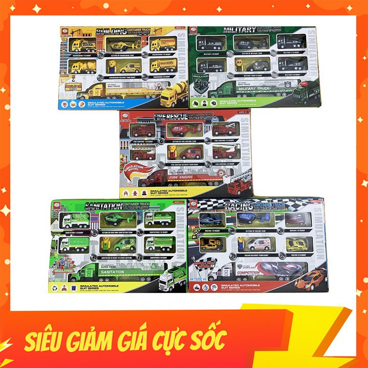 Đồ Chơi Biệt Đội Xe Các Loại Gồm 5 Mẫu Lựa Chọn, Thiết Kế Tinh Xảo,Dành Cho Các Bé Đam Mê Sưu Tập Mô Hình