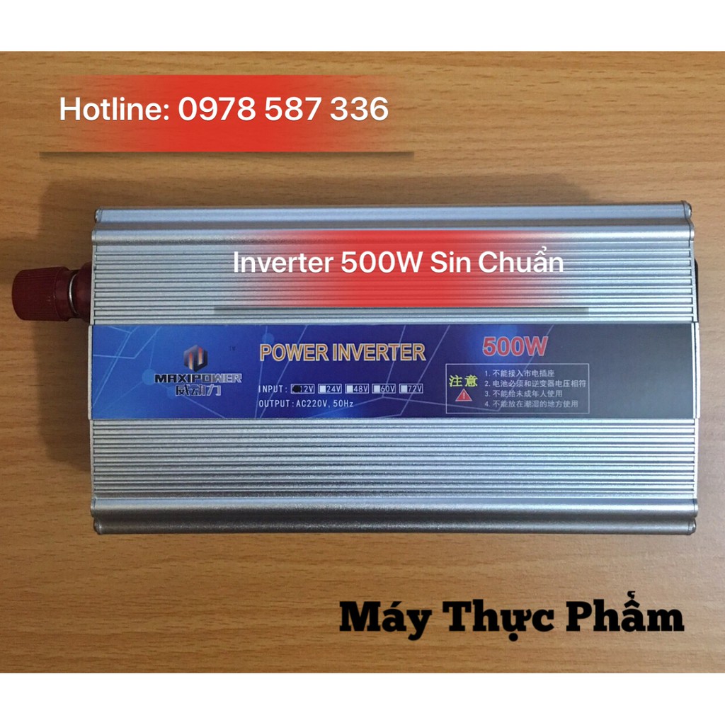 Bộ kích điện 500W 12V Sang 220V Sin Chuẩn