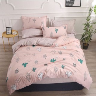Bộ xương rồng có gai set cottonpoly 4 món chăn ga gối kute hàn quốc
