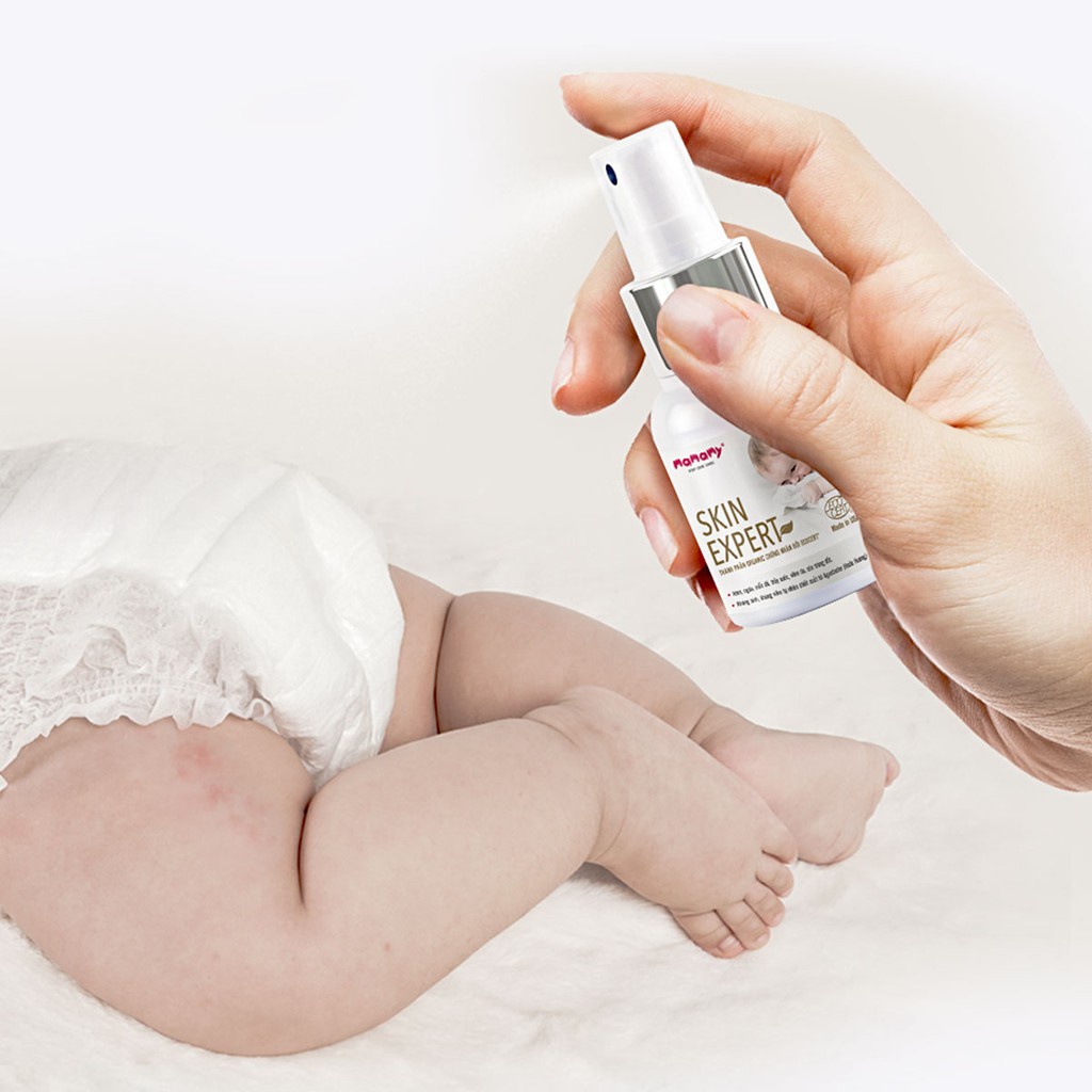 Xịt ngừa hăm thành phần hữu cơ Mamamy mẩn đỏ, muỗi đốt và các vấn đề về da 50ml
